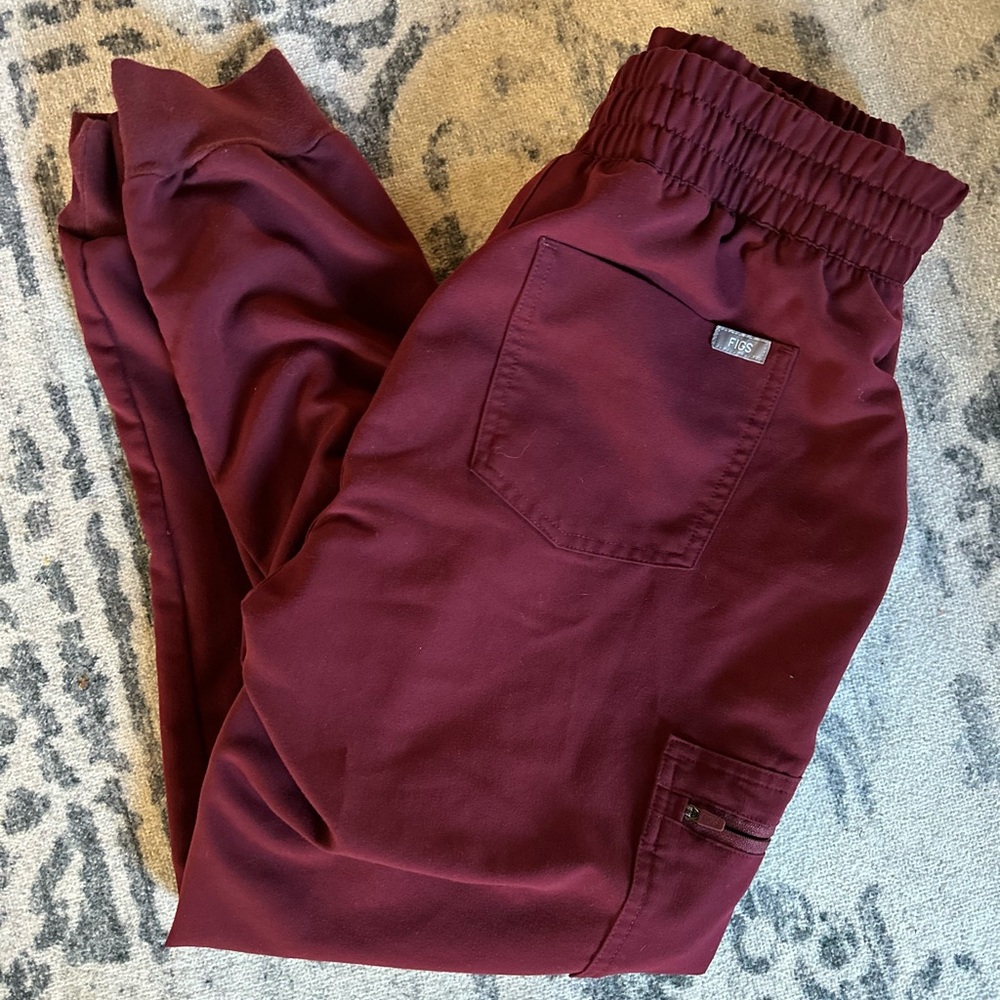 Figs Women's Pants in Burgundy